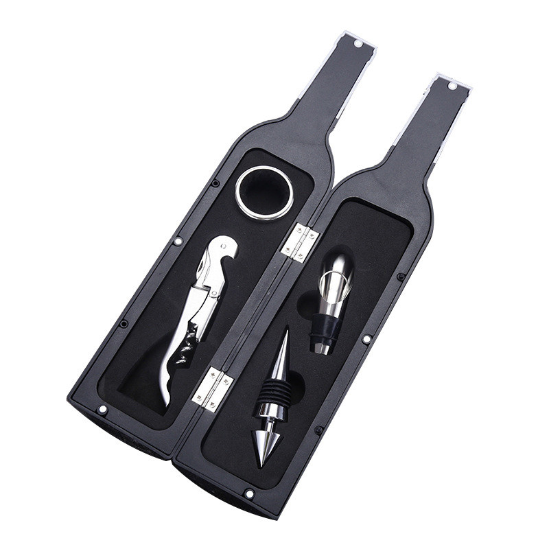 BR-WG31 Red Wine Opener Tool Kit Bottle Shaped